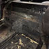 1967 Ferrari 275 GTB/4 back seat before restoration pic