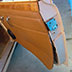 1961 Jaguar Mark 2 Restoration BEFORE picture passenger door bottom