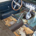 1962 Jaguar XKE BEFORE cockpit restoration