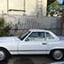 1989 Mercedes 560SL driver straight view